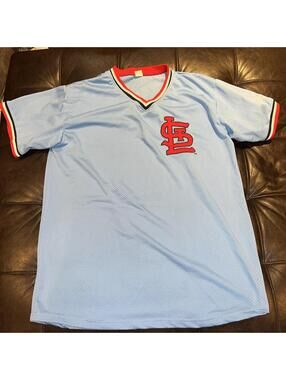 St. Louis Cardinals XL Blue Mesh Promotional (Bayer) Jersey
